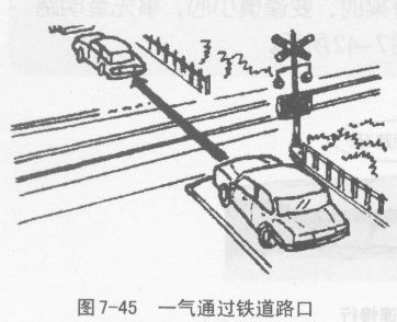 安全通过铁道路口