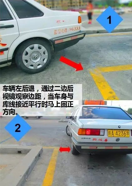 史上最简单的三分钟倒车入库教程 第5张-库车驾校排名-报名电话-价格表-考驾照流程-科目考试技巧